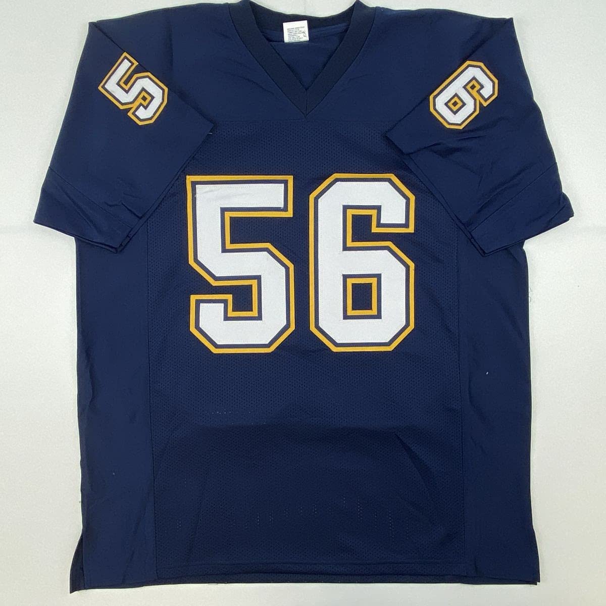 autographed-signed-shawne-merriman-san-diego-dark-blue-football-jersey-beckett-bas-coa