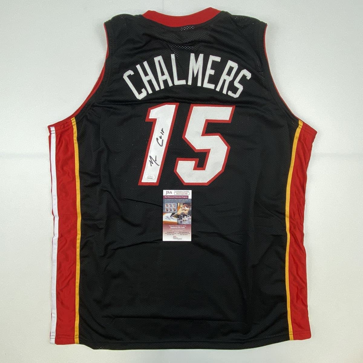 autographed-signed-mario-chalmers-miami-black-basketball-jersey-jsa-coa