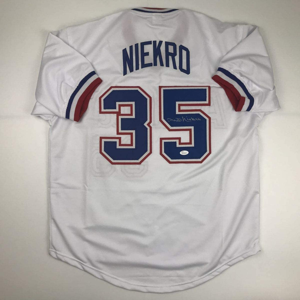 autographed-signed-phil-niekro-atlanta-white-baseball-jersey-jsa-coa-holo-only