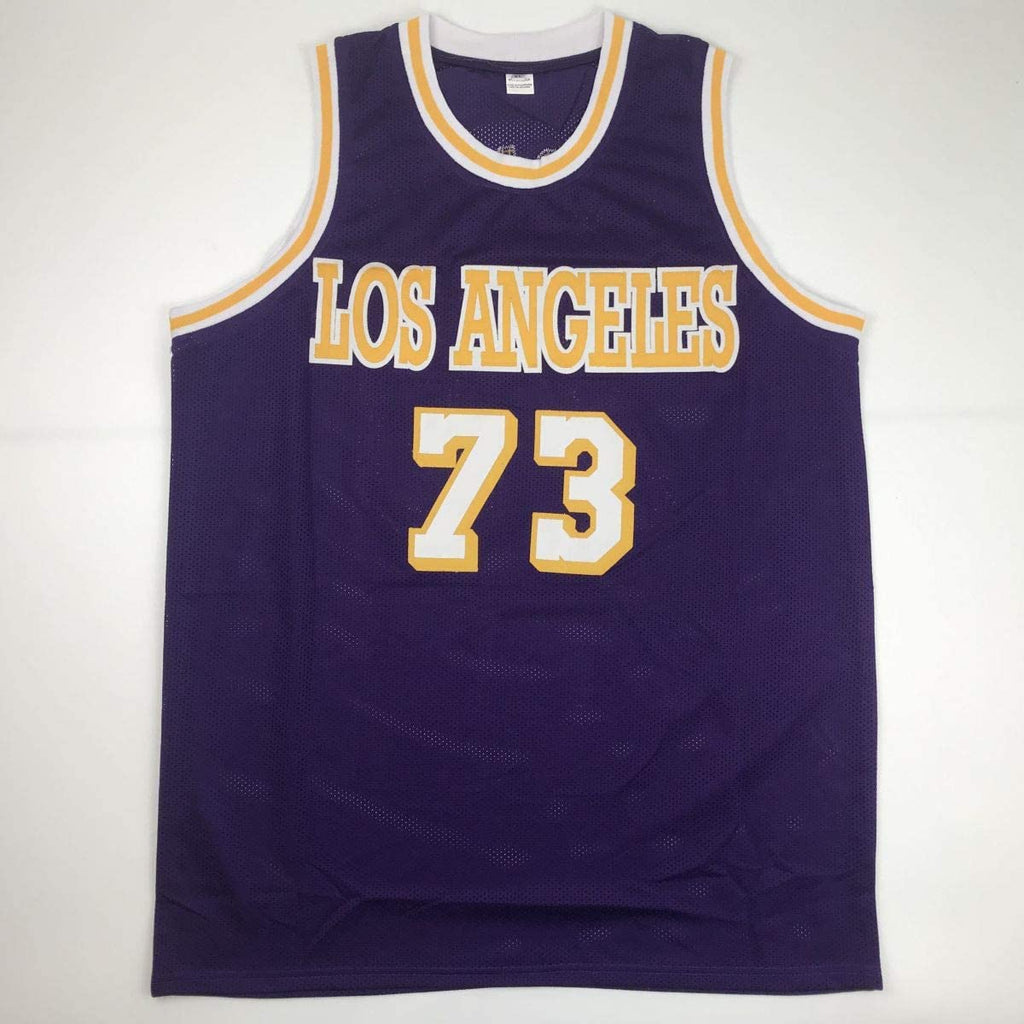 autographed-signed-dennis-rodman-los-angeles-la-purple-basketball-jersey-psa-dna-coa