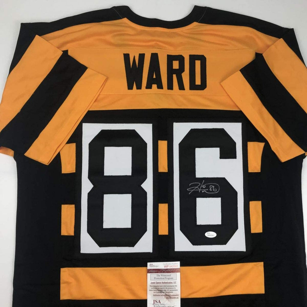 autographed-signed-hines-ward-pittsburgh-bumble-bee-football-jersey-jsa-coa