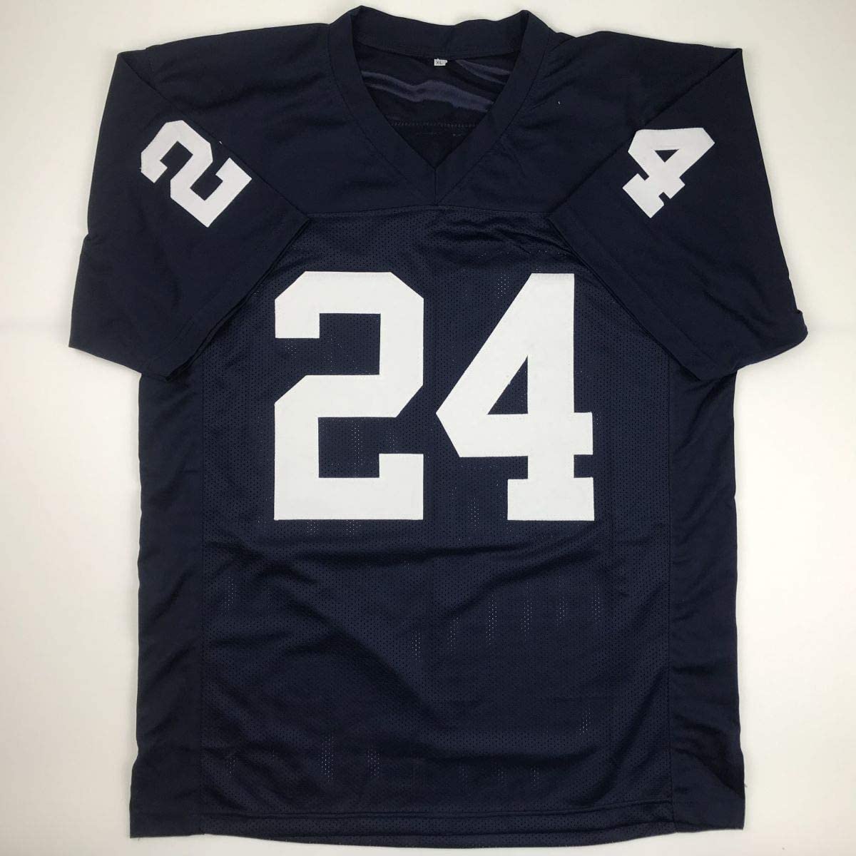 autographed-signed-miles-sanders-penn-state-blue-college-football-jersey-jsa-coa