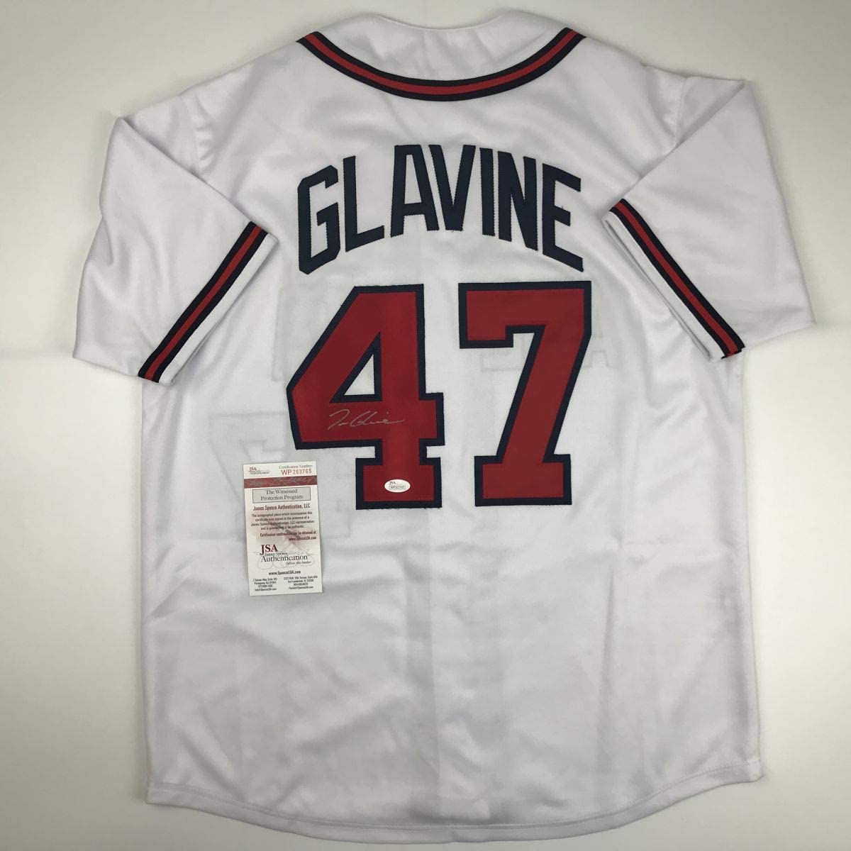 autographed-signed-tom-glavine-atlanta-white-baseball-jersey-jsa-coa