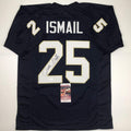 autographed-signed-raghib-ismail-rocket-notre-dame-blue-college-football-jersey-jsa-coa