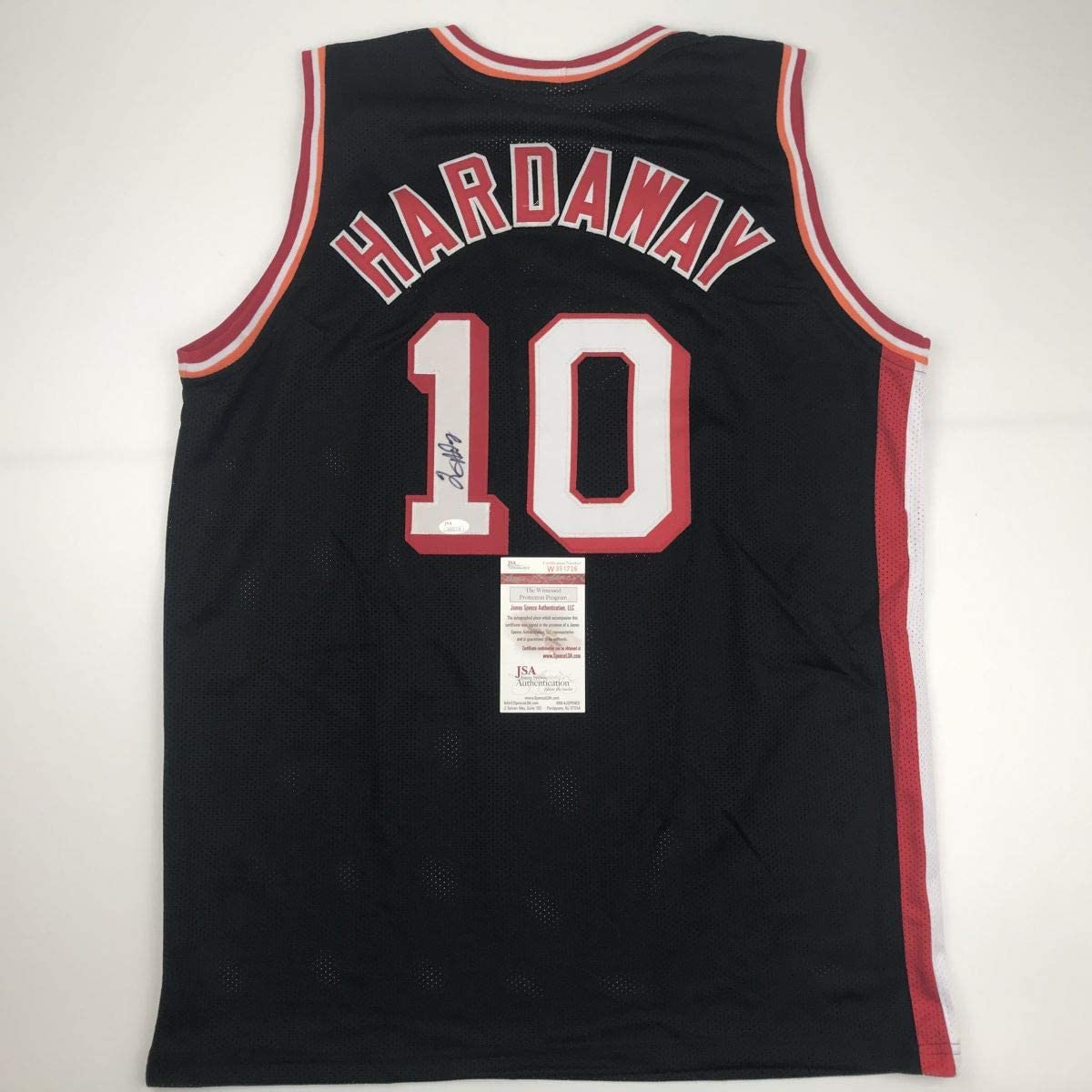 autographed-signed-tim-hardaway-miami-black-basketball-jersey-jsa-coa