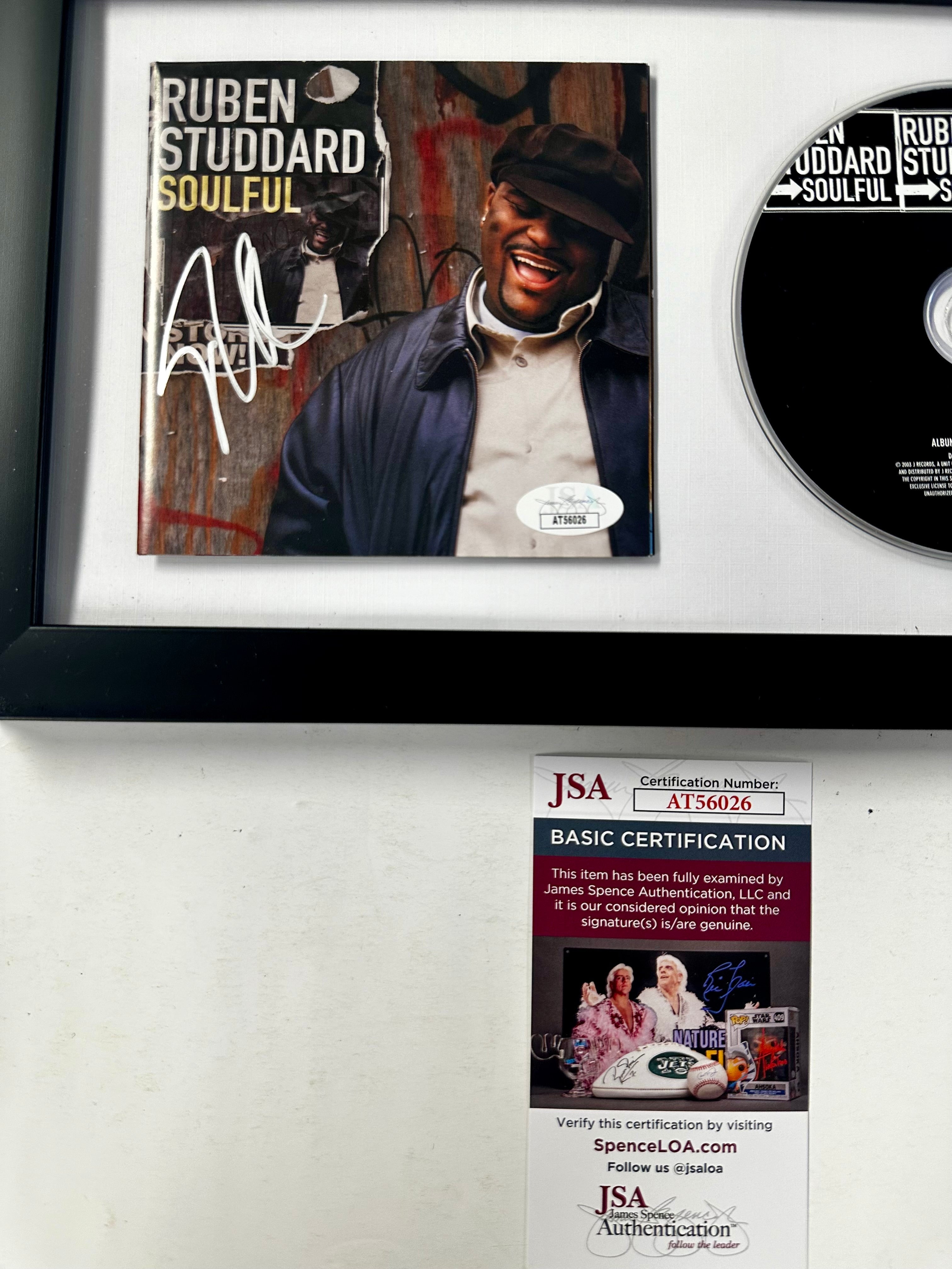 Framed & Signed Ruben Studdard Soulful CD With JSA COA American Idol Season 2 Winner
