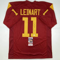 autographed-signed-matt-leinart-usc-southen-cal-red-college-football-jersey-jsa-coa