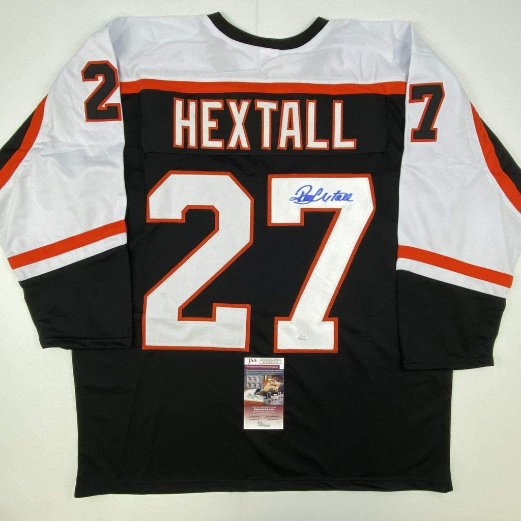 autographed-signed-ron-hextall-philadelphia-black-hockey-jersey-jsa-coa