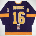 autographed-signed-marcel-dionne-hof-92-los-angeles-la-purple-hockey-jersey-jsa-coa