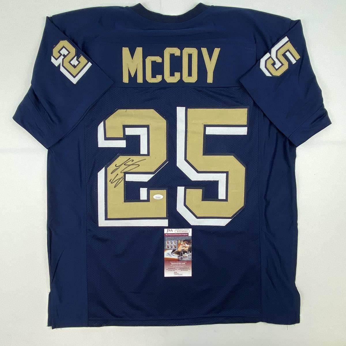 autographed-signed-lesean-mccoy-pittsburgh-blue-college-football-jersey-jsa-coa