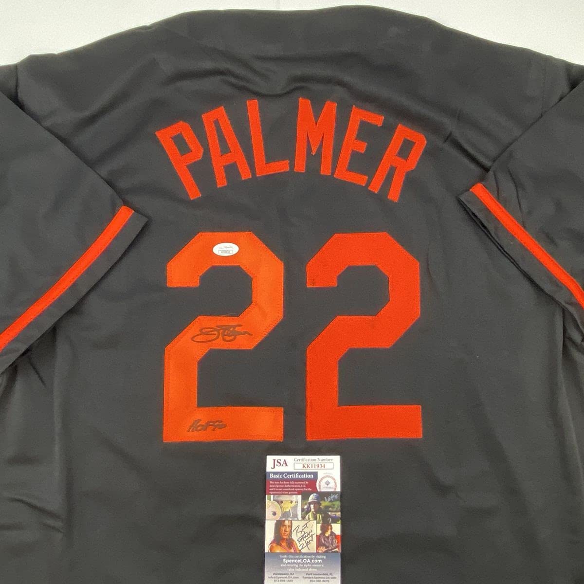 autographed-signed-jim-palmer-hof-1990-baltimore-black-baseball-jersey-jsa-coa