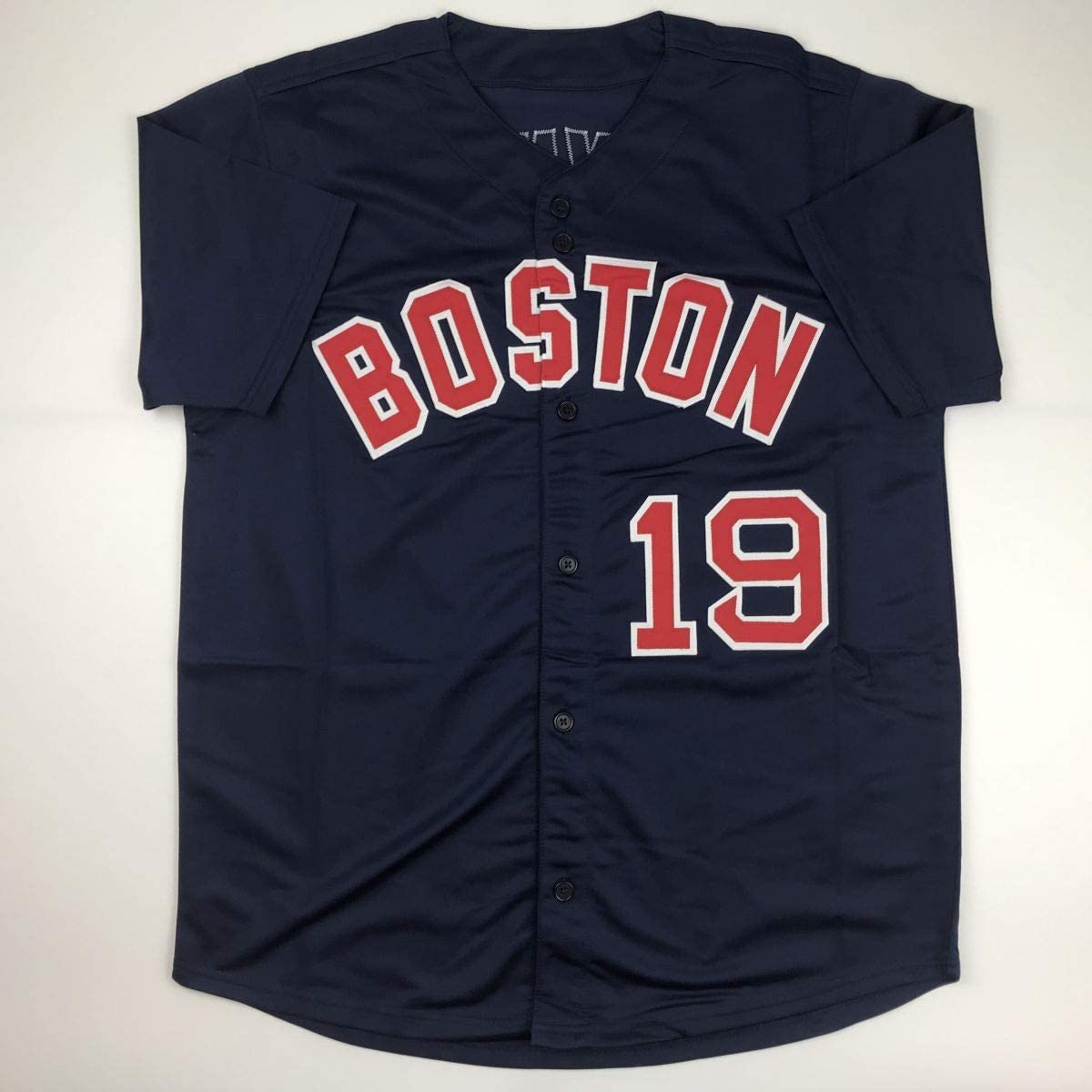 autographed-signed-fred-lynn-boston-blue-baseball-jersey-jsa-coa