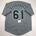 autographed-signed-livan-hernandez-97-ws-mvp-florida-grey-baseball-jersey-psa-dna-coa