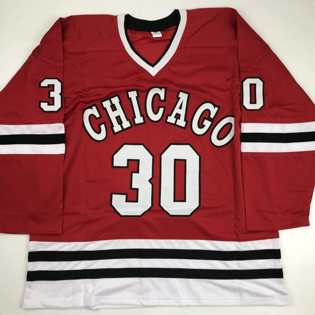 autographed-signed-ed-belfour-chicago-red-hockey-jersey-jsa-coa