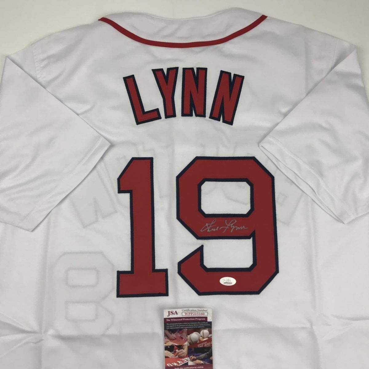 autographed-signed-fred-lynn-boston-white-baseball-jersey-jsa-coa