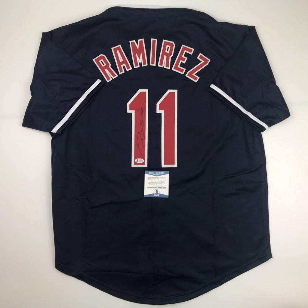 autographed-signed-jose-ramirez-cleveland-blue-baseball-jersey-beckett-bas-coa
