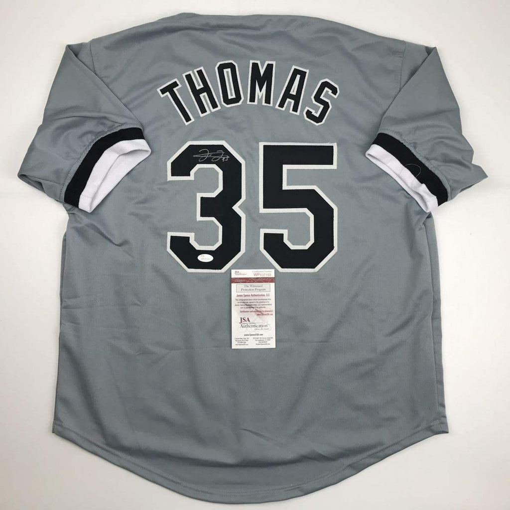 autographed-signed-frank-thomas-chicago-grey-baseball-jersey-jsa-coa