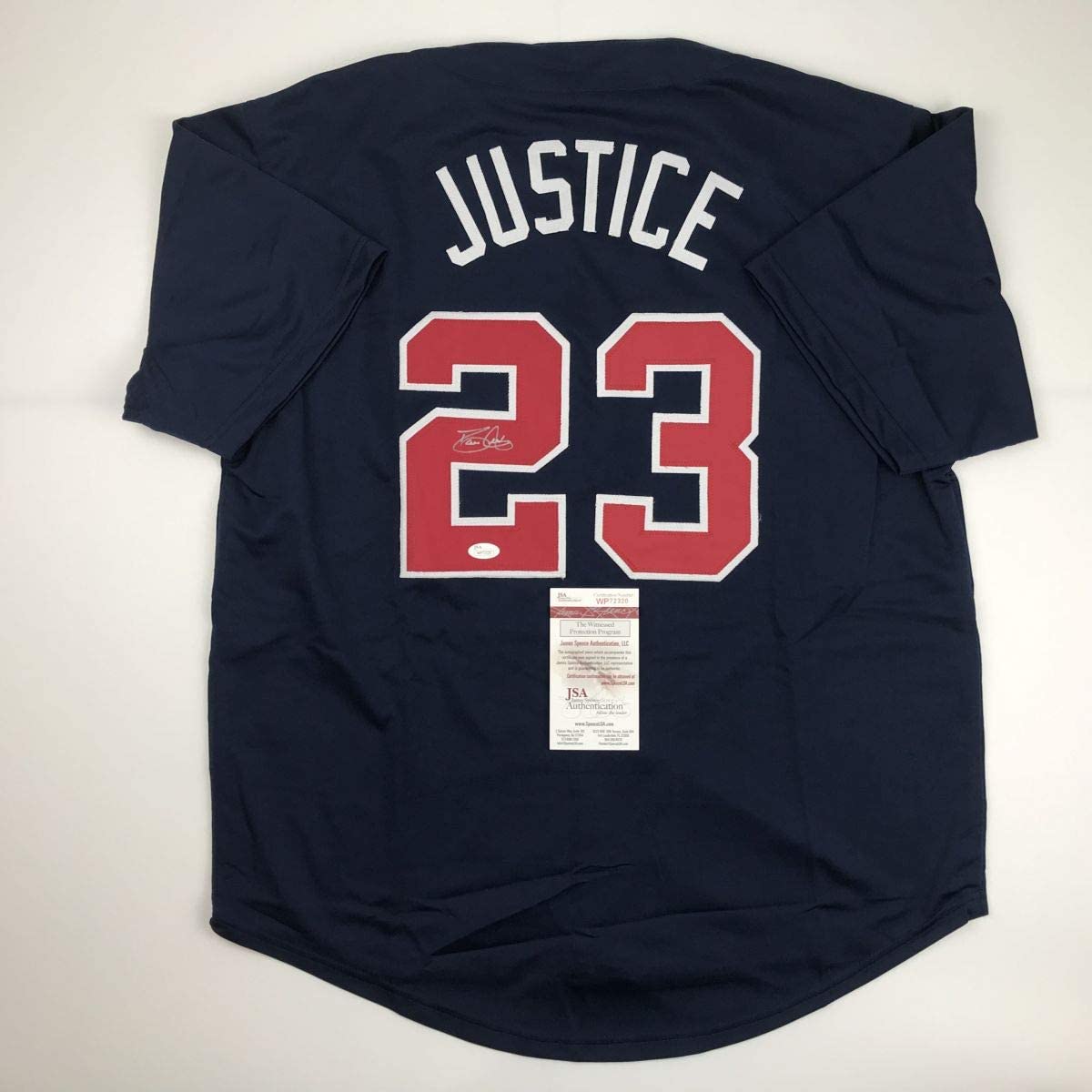 autographed-signed-david-justice-atlanta-blue-baseball-jersey-jsa-coa