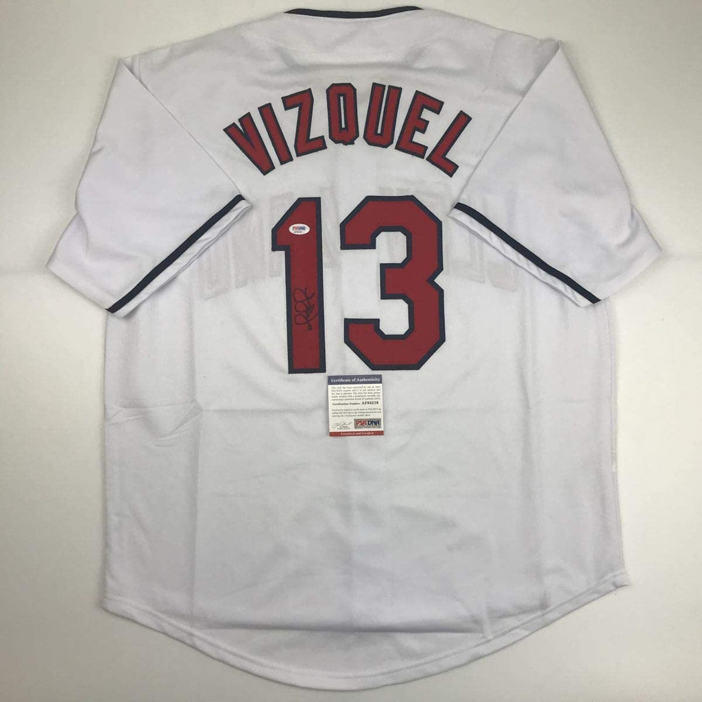 autographed-signed-omar-vizquel-cleveland-white-baseball-jersey-psa-dna-coa