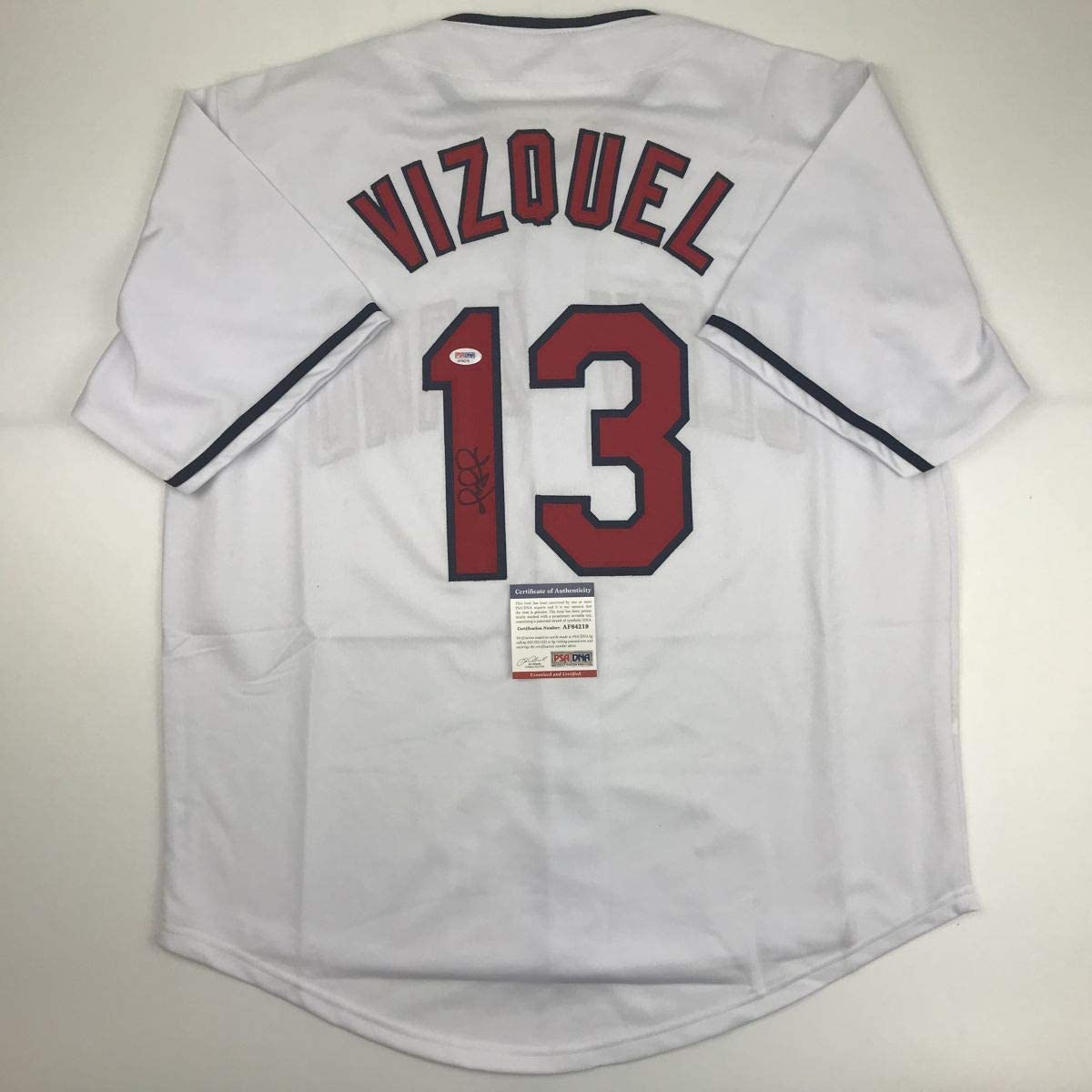 autographed-signed-omar-vizquel-cleveland-white-baseball-jersey-psa-dna-coa