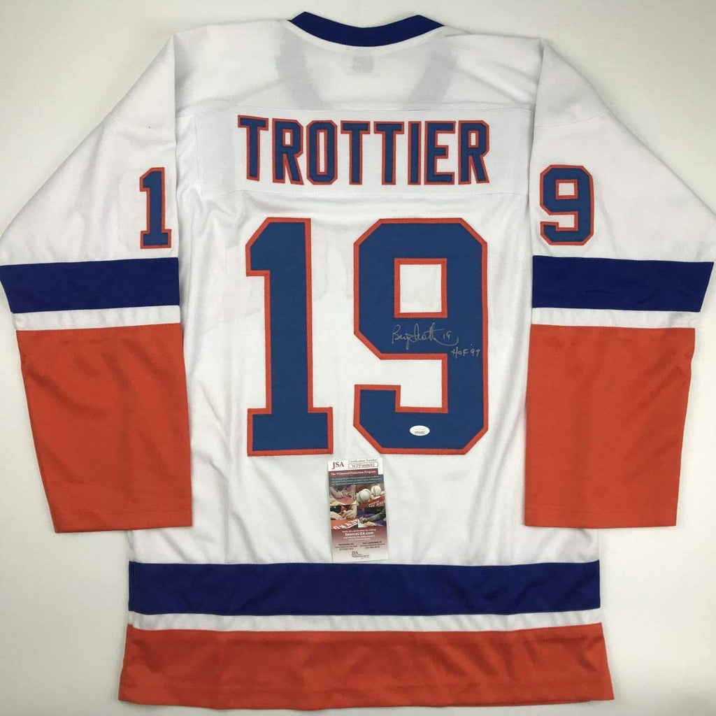 autographed-signed-bryan-trottier-hof-97-new-york-white-hockey-jersey-jsa-coa
