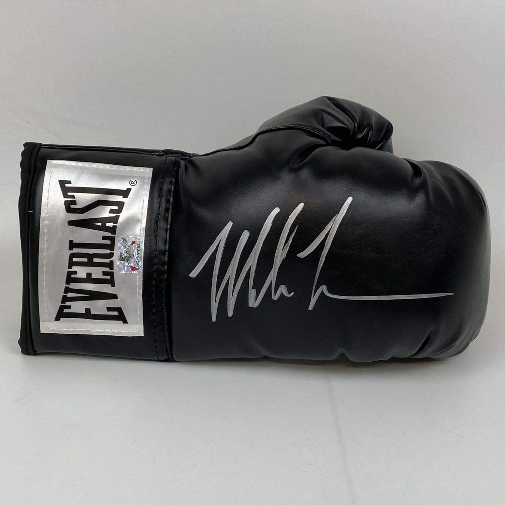 autographed-signed-mike-tyson-black-everlast-boxing-glove-athlete-hologram-coa