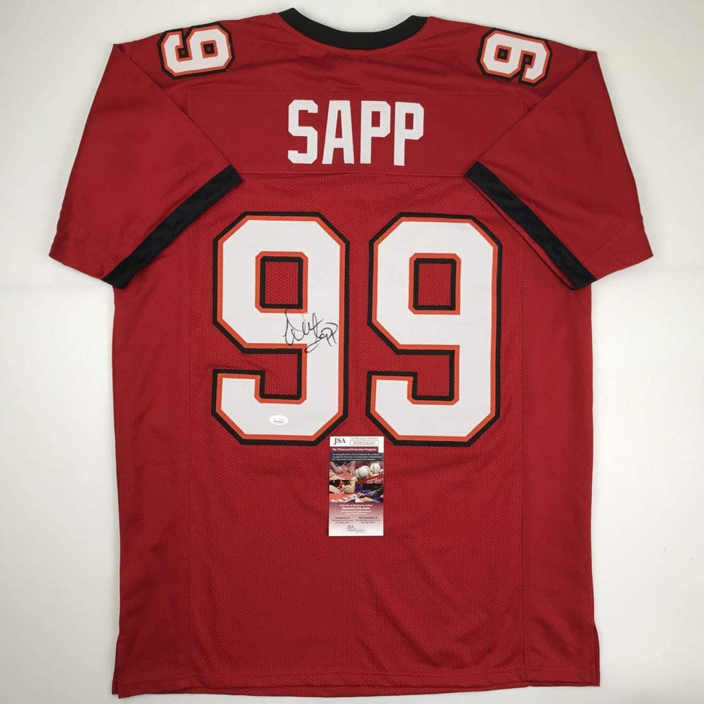 autographed-signed-warren-sapp-tampa-bay-red-football-jersey-jsa-coa