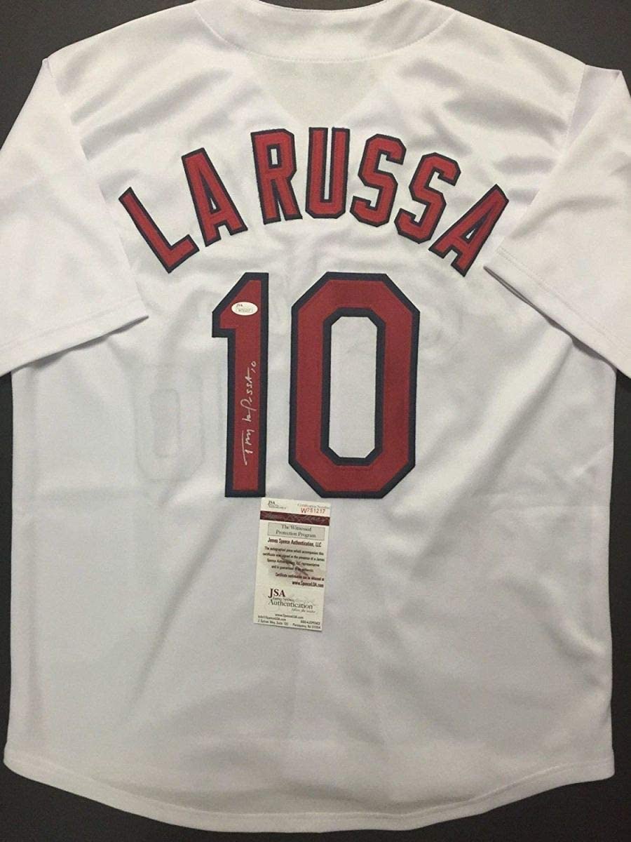 autographed-signed-tony-la-russa-st-louis-white-baseball-jersey-jsa-coa