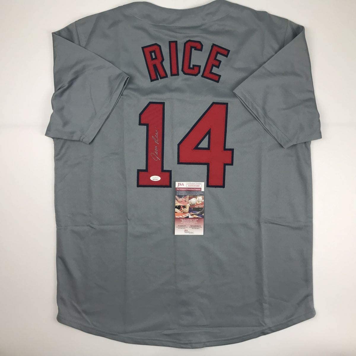 autographed-signed-jim-rice-boston-grey-baseball-jersey-jsa-coa