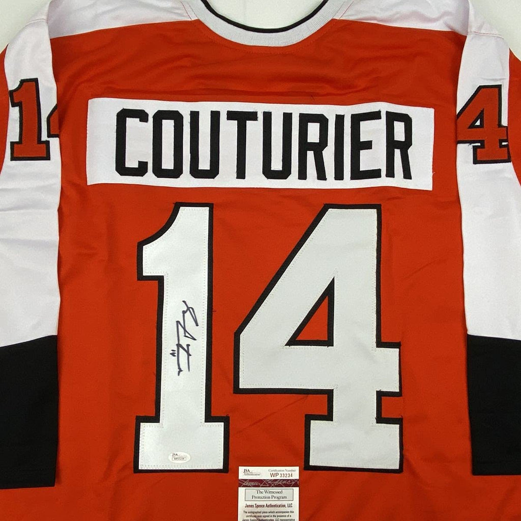 autographed-signed-sean-couturier-philadelphia-orange-hockey-jersey-jsa-coa