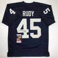 autographed-signed-rudy-ruettiger-notre-dame-blue-rudy-college-football-jersey-jsa-coa