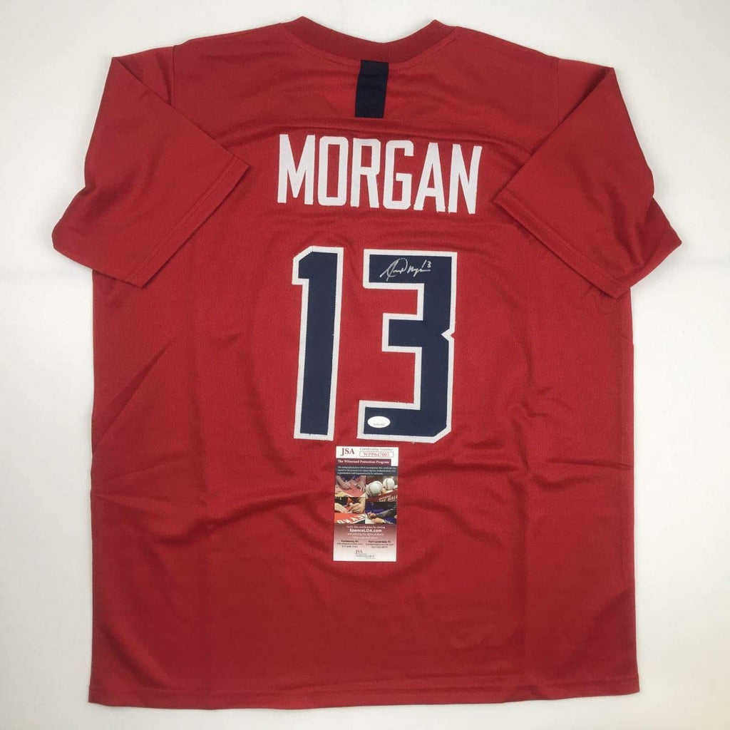 autographed-signed-alex-morgan-red-soccer-team-usa-world-cup-jersey-jsa-coa