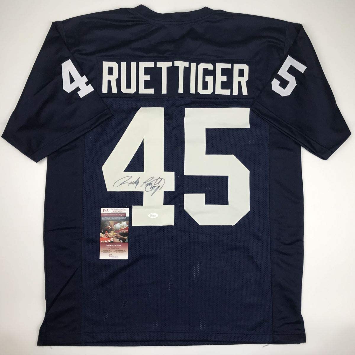 autographed-signed-rudy-ruettiger-notre-dame-blue-college-football-jersey-jsa-coa