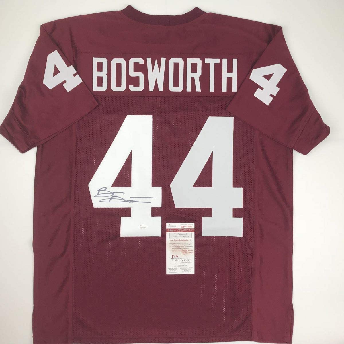 autographed-signed-brian-bosworth-oklahoma-red-college-football-jersey-jsa-coa