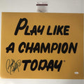 autographed-signed-rudy-ruettiger-play-like-a-champion-today-notre-dame-16x20-football-photo-jsa-coa