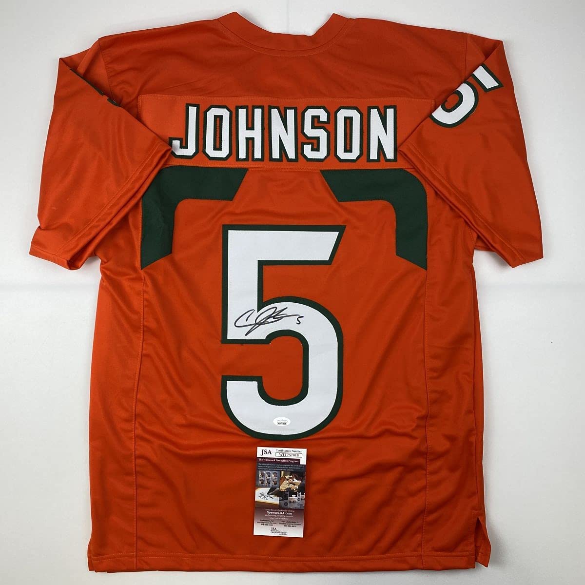 autographed-signed-andre-johnson-miami-orange-college-football-jersey-jsa-coa