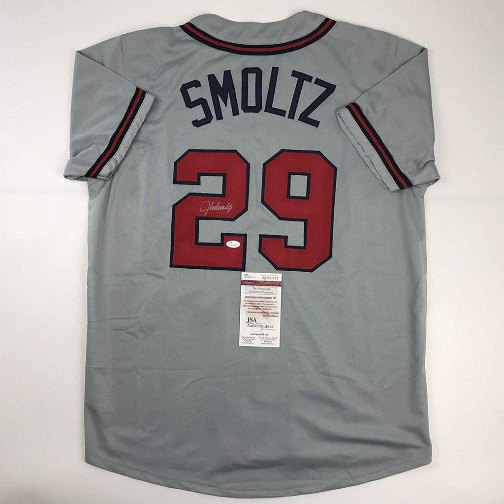 autographed-signed-john-smoltz-atlanta-grey-baseball-jersey-jsa-coa