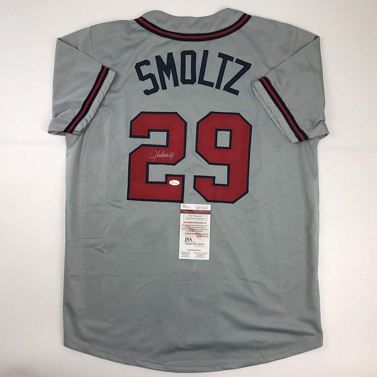 autographed-signed-john-smoltz-atlanta-grey-baseball-jersey-jsa-coa