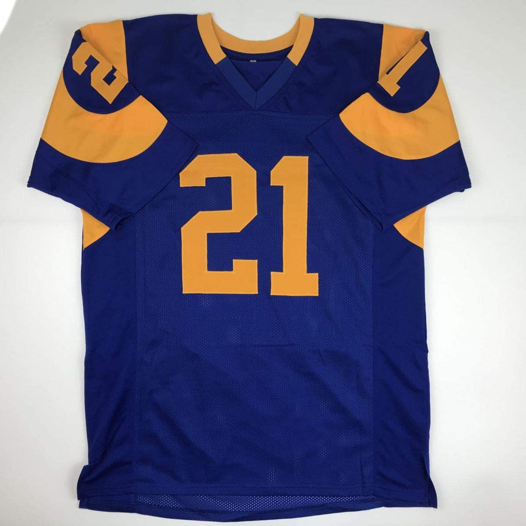 autographed-signed-nolan-cromwell-los-angeles-la-blue-football-jersey-jsa-coa