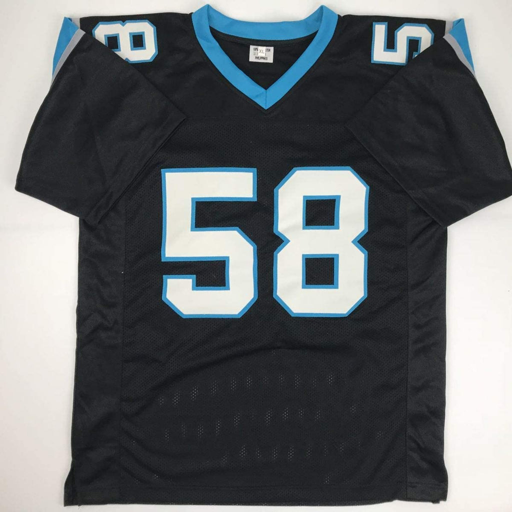 autographed-signed-thomas-davis-sr-carolina-black-football-jersey-jsa-coa