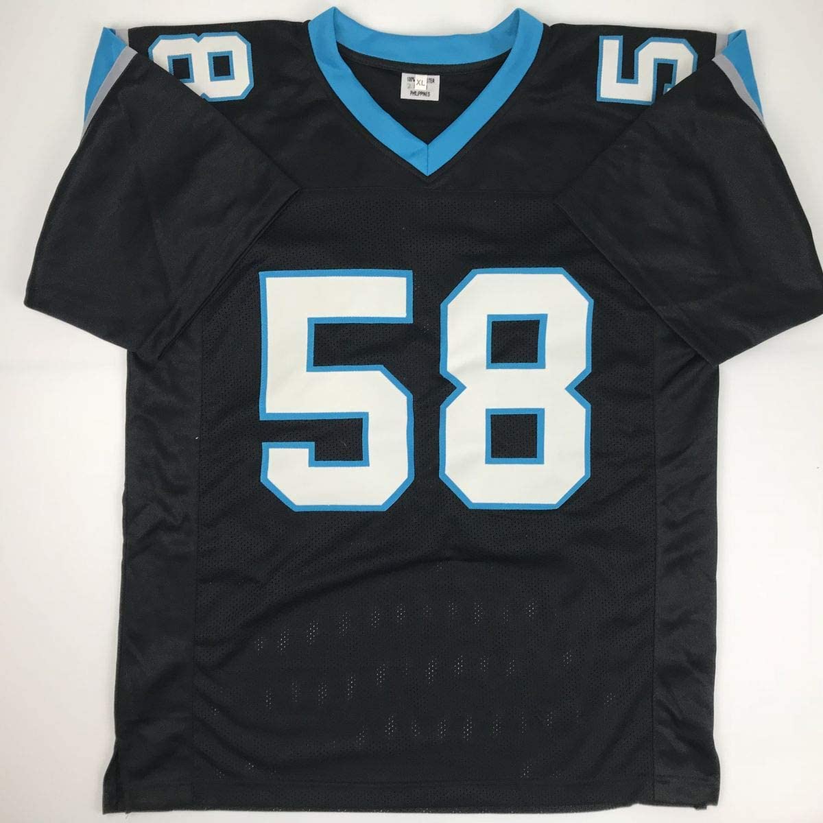 autographed-signed-thomas-davis-sr-carolina-black-football-jersey-jsa-coa