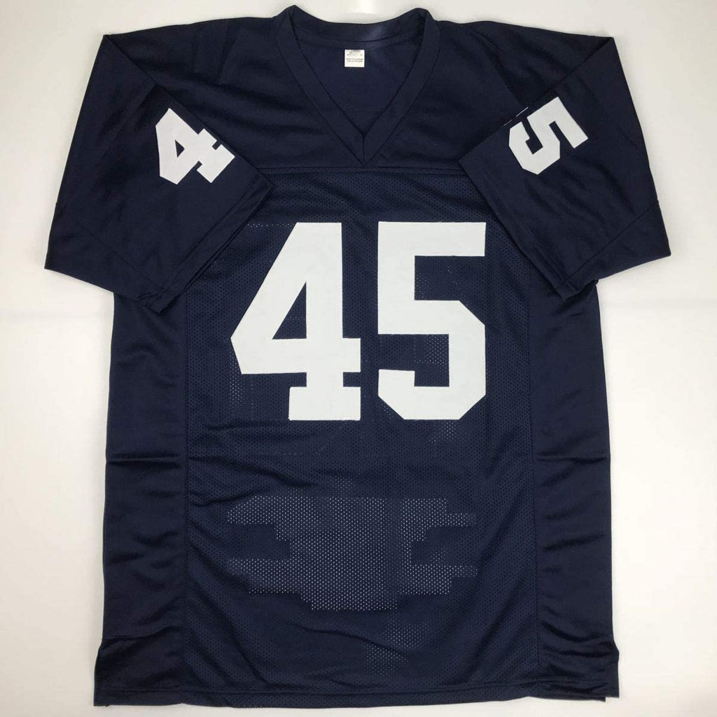 autographed-signed-rudy-ruettiger-notre-dame-blue-stat-college-football-jersey-jsa-coa