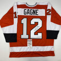 autographed-signed-simon-gagne-philadelphia-orange-hockey-jersey-jsa-coa