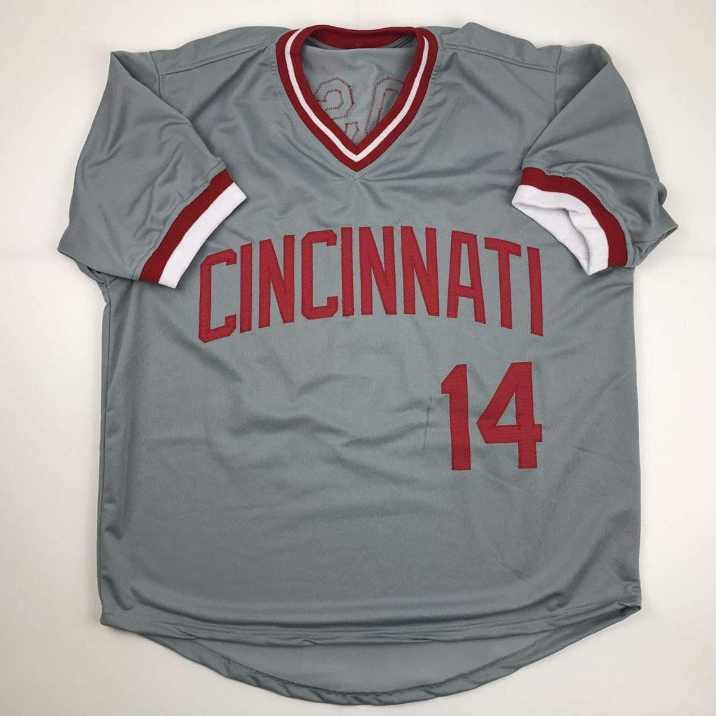 autographed-signed-pete-rose-cincinnati-grey-baseball-jersey-jsa-coa