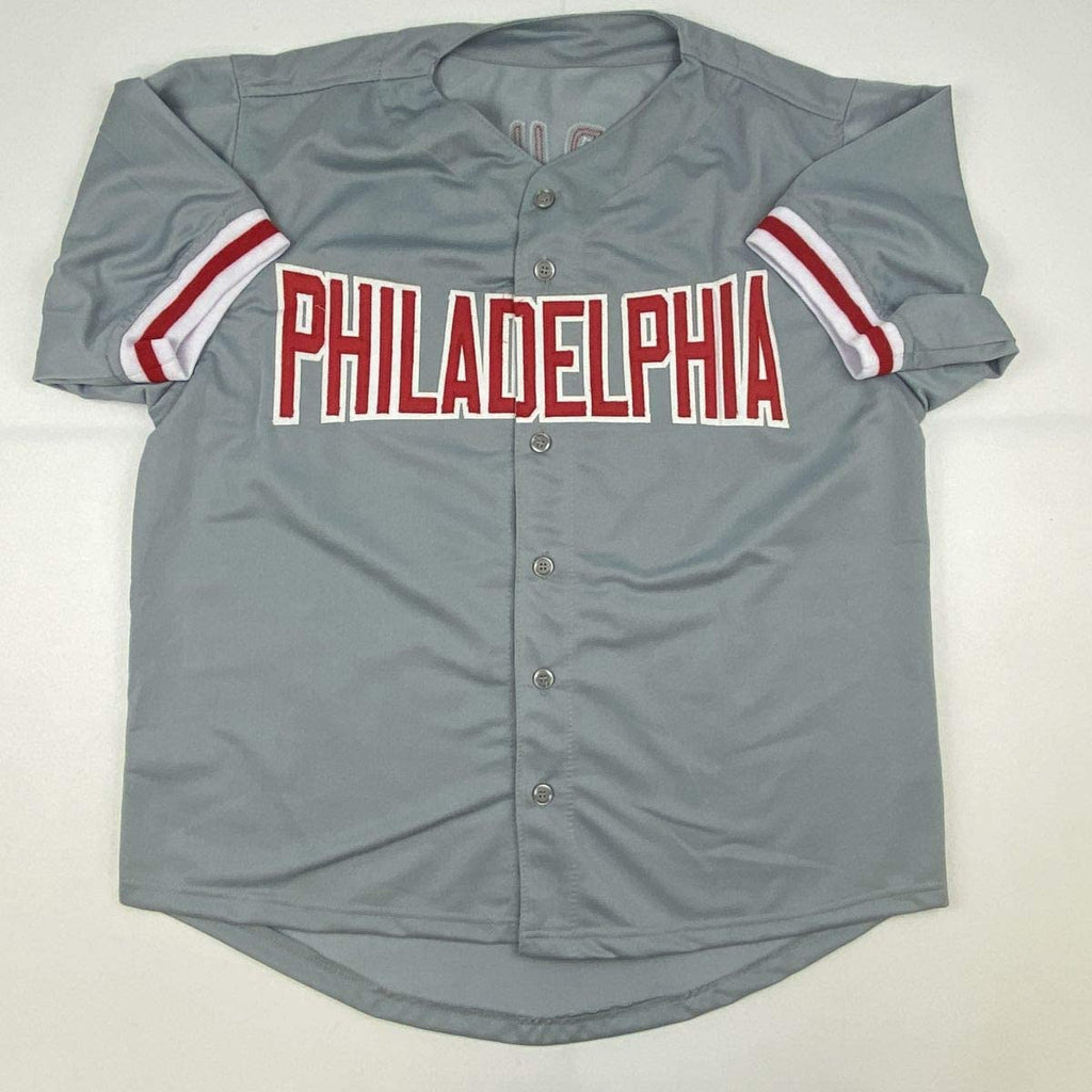 autographed-signed-john-kruk-philadelphia-grey-baseball-jersey-jsa-coa