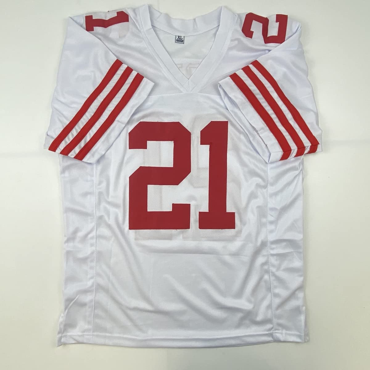 autographed-signed-frank-gore-san-francisco-white-football-jersey-beckett-bas-coa