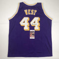 autographed-signed-jerry-west-los-angeles-la-purple-basketball-jersey-jsa-coa