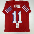 autographed-signed-andre-ware-89-heisman-houston-red-college-football-jersey-jsa-coa
