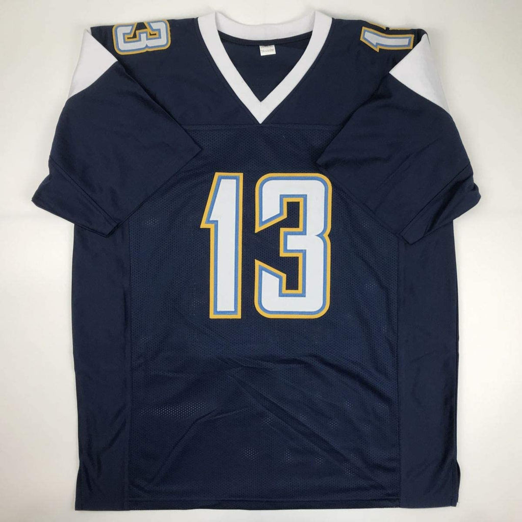 autographed-signed-keenan-allen-los-angeles-la-dark-blue-football-jersey-jsa-coa