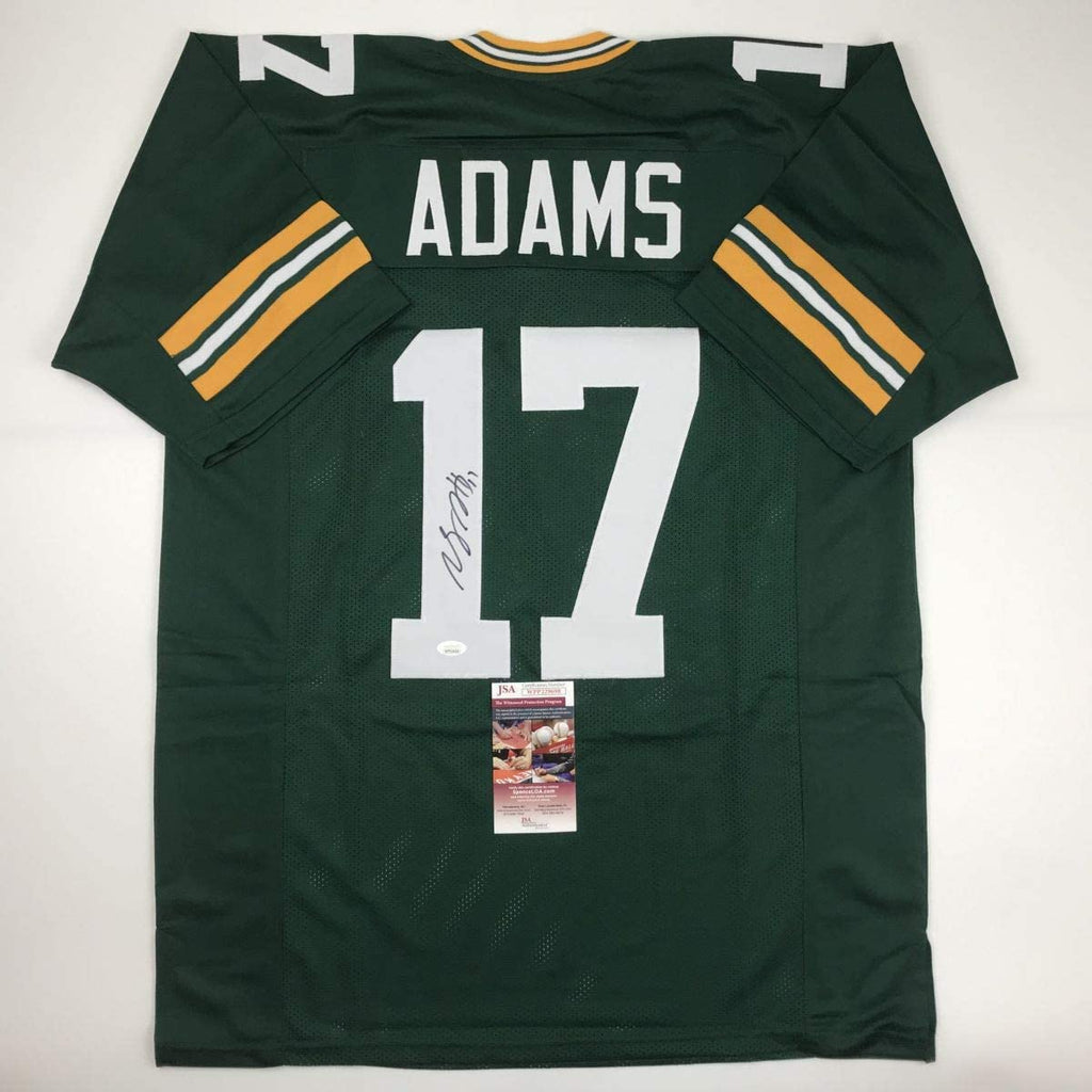 autographed-signed-davante-adams-green-bay-green-football-jersey-jsa-coa